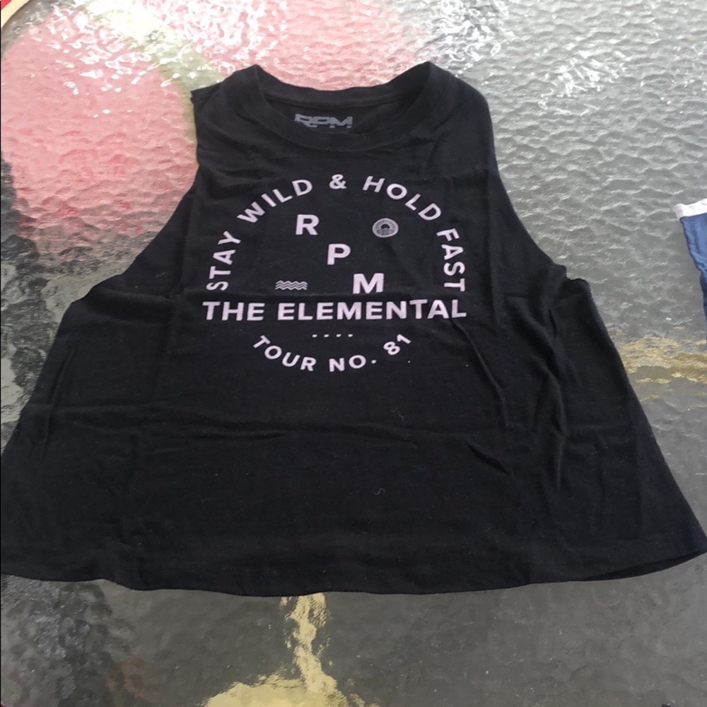 RPM ropes racer back crop tank